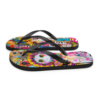 Betty Buzz Frabic Flip-Flops - Thumbnail 4