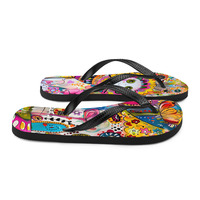 Betty Buzz Frabic Flip-Flops - Thumbnail 5