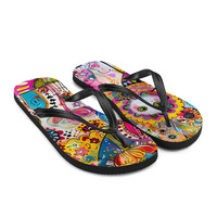 Betty Buzz Frabic Flip-Flops - Thumbnail 6