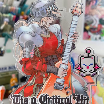'tis a critical hit! transparent sticker