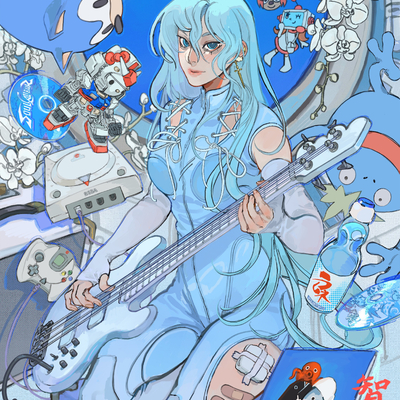 Space bass poster