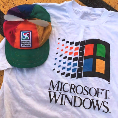 Retro windows pixel tee