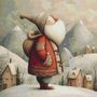 Santa In Snow 1 Cross Stitch Pattern-1