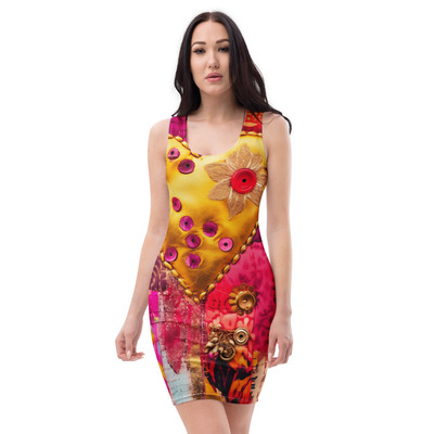 Queen corral bodycon dress