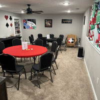 Speed-Lite Felt Style Poker Table Cover with Pad for 60" Round Table – Custom Made to Order by Playezze – Free Shipping - Thumbnail 1