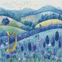 Blue Landscape 4 Cross Stitch Pattern-1