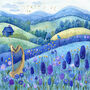 Blue Landscape 4 Cross Stitch Pattern-2