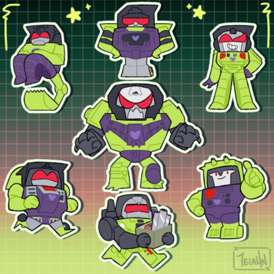 Constructicon Mini Stickers