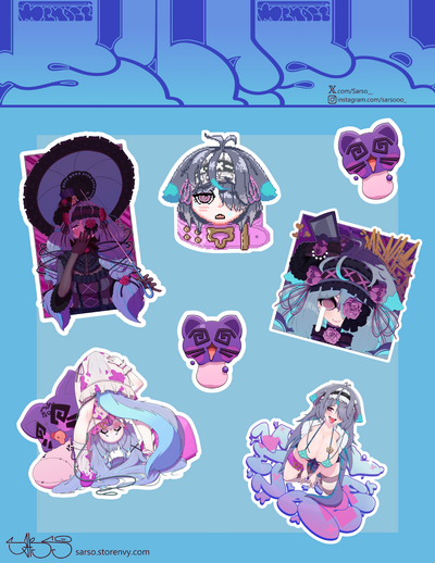 Menace Sticker sheet