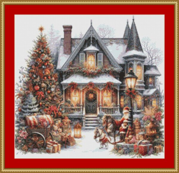 Christmas Landscape 5 Cross Stitch Pattern