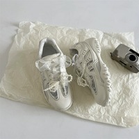 Pearl-Studded Ribbons Sneakers - Thumbnail 1
