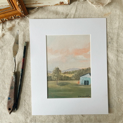 “the view from here” matted print 8x10