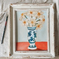 “Buttercups For Days” original 8 x 10 oil painting - Thumbnail 1
