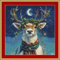 Santa's Reindeer 7 Cross Stitch Pattern