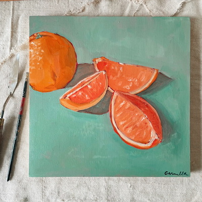 “a sweet memory” 10x10 inch original oil painting 