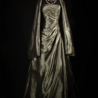 Strapless A Line Stain Beaded Formal Evening Dresses - Thumbnail 1