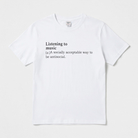 Free Shipping-"A SOCIALLY ACCEPTABLE WAY TO BE ANTISOCIAL" TEE - Thumbnail 1