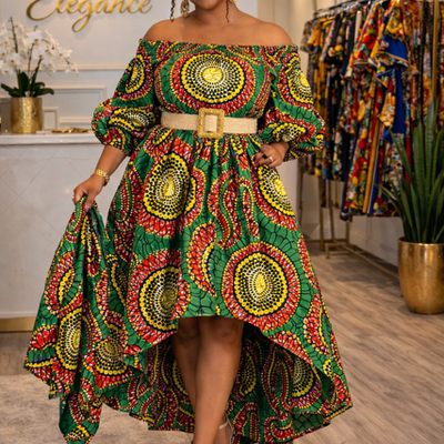 Golden sunburst hi low dress - Thumbnail 2