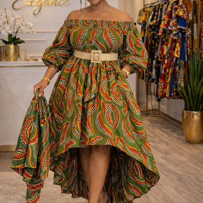 Emerald sun hi low dress - Thumbnail 1
