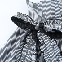 Gothic High-waist Striped Flare Skirt - Thumbnail 6