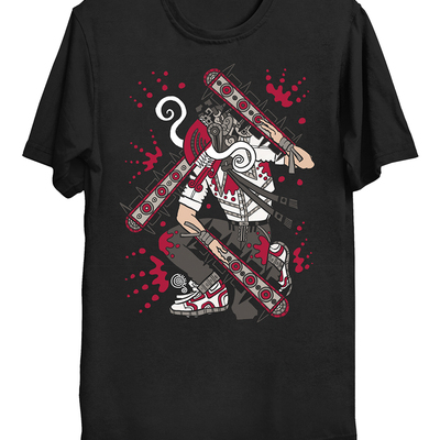 Macuahuitl man black t-shirt 