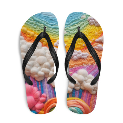 Cloudy lindas flip-flops