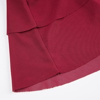 Sexy Red Ruffled Mesh Dress - Thumbnail 8