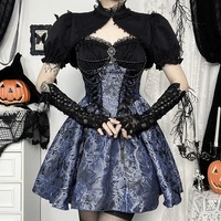 Gothic two-tone jacquard slip dress - Thumbnail 2