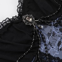 Gothic two-tone jacquard slip dress - Thumbnail 4