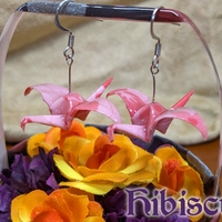 Origami Crane Earrings - Red Set - Thumbnail 3