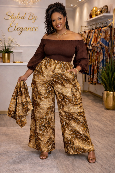 Golden Earth Palazzo Pants