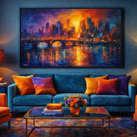 City Sunset Reflections Art Print - Thumbnail 1