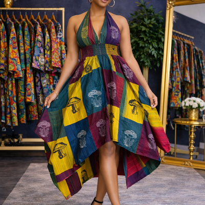 Heritage flow: golden roots dress - Thumbnail 1