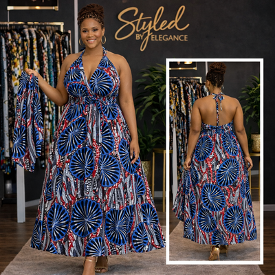 Summer Elegance Flow Maxi - Ocean Breeze