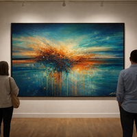 Abstract Sunset Horizon Wall Art Print - Thumbnail 4