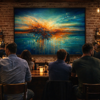 Abstract Sunset Horizon Wall Art Print - Thumbnail 3