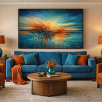 Abstract Sunset Horizon Wall Art Print - Thumbnail 1