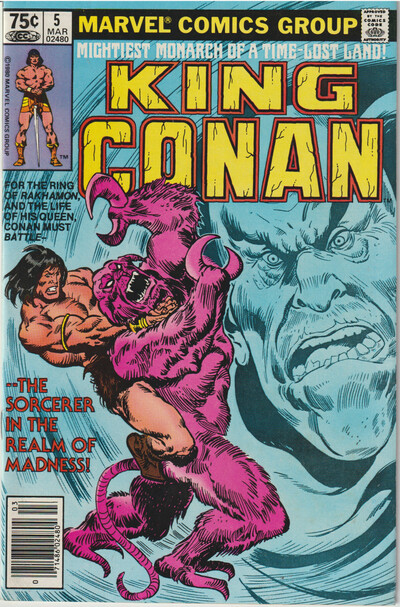 Marvel comics king conan set of six 5, 6, 7, 8, 9, 9 (1981-82) thomas buscema chan moench