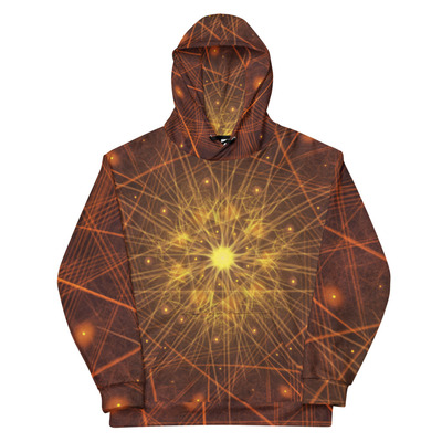 Cosmic Radiance: A Stellar Intersection Hoodie