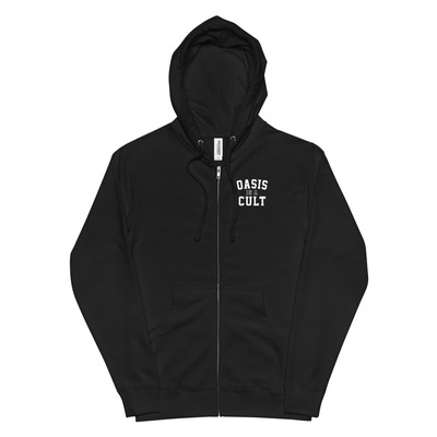 Oasis cult - unisex fleece zip up hoodie
