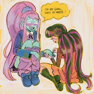 Kiyomi and drac print