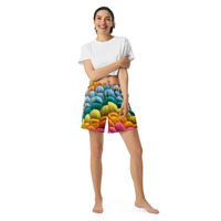 Rainbow Unisex Athletic Long Shorts - Thumbnail 3