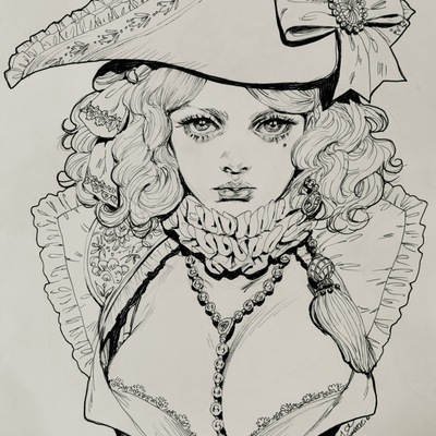 Original ink sketch
