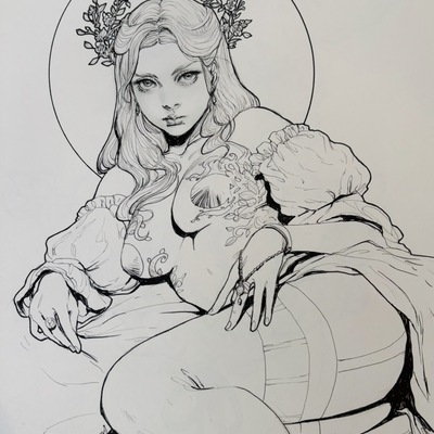 Original ink sketch