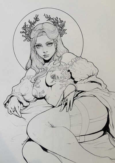 Original Ink Sketch