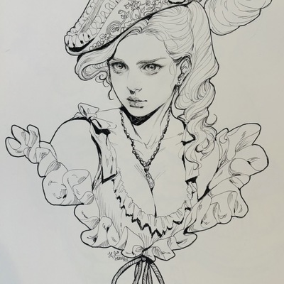 Original ink sketch