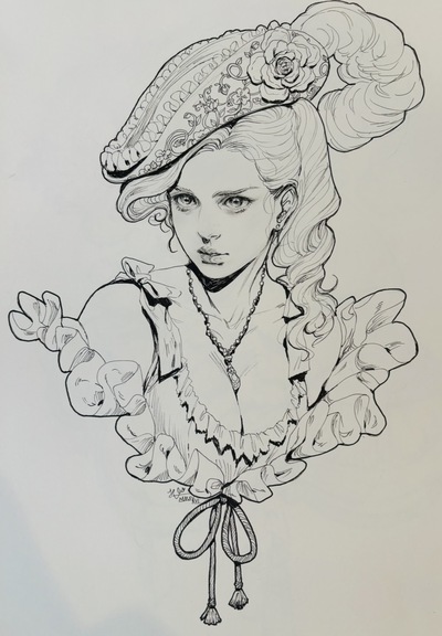 Original Ink Sketch
