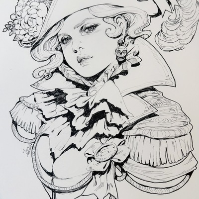 Original ink sketch