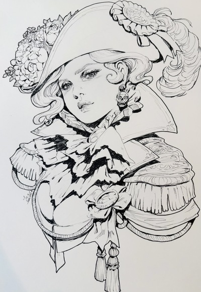 Original Ink Sketch