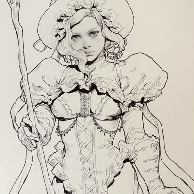 Original ink sketch